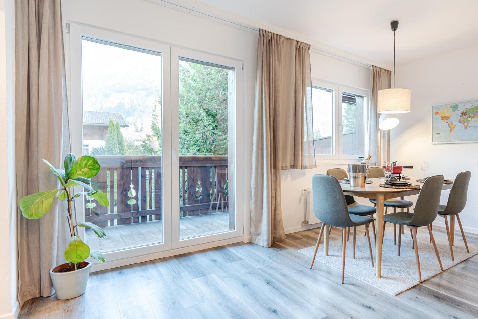 Bellevue & Classy Mountain View Apartment Kandersteg Luaran gambar